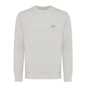 Sweat personnalisé | Sweater léger à col rond en coton recyclé Light heather Grey