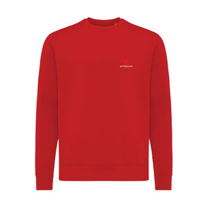 Sweat personnalisé | Sweater léger à col rond en coton recyclé Rouge