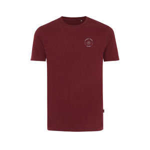 T-shirt personnalisé | T-shirt en coton recyclé rouge bordeaux