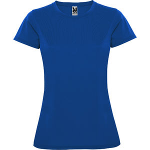 T-shirt femme publicitaire sport | Montercarlo Bleu royal