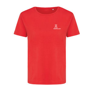 T-shirt personnalisé | T-shirt pour femmes en coton recyclé luscious red