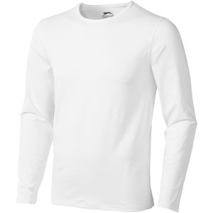 T-shirt personnalisé manches longues pour hommes Curve Blanc