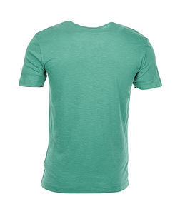 T-shirt publicitaire homme manches courtes col en v | Shawn V-neck Men Bahama Green