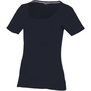 T-shirt personnalisé décolleté manches courtes pour femmes Bosey Marine