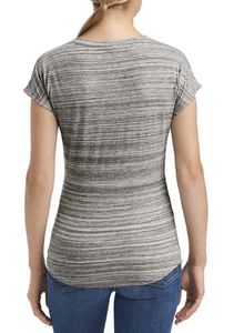 T-shirt personnalisé femme manches courtes | Women`s Streak V-Neck Id Silver