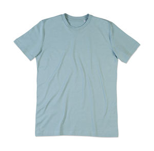 T-shirt personnalisé homme manches courtes | James Crew Neck Men Frosted blue