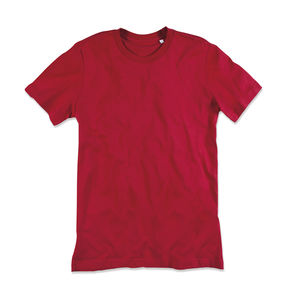 T-shirt personnalisé homme manches courtes | James Crew Neck Men Pepper Red