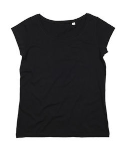 T-shirt publicitaire femme manches courtes | Andrews Black