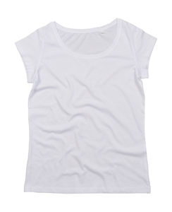 T-shirt publicitaire femme manches courtes | Andrews White