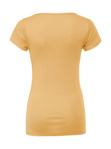 T-shirt personnalisé femme petites manches cintré | Mirfak Orange Sorbet