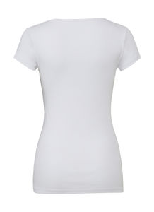 T-shirt personnalisé femme petites manches cintré | Mirfak White