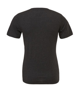 T-shirt triblend col v personnalisé | Castor Charcoal Black Triblend