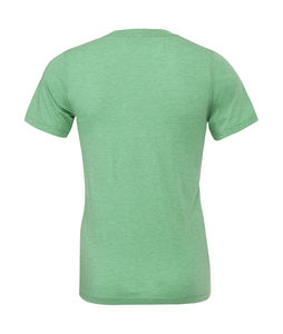 T-shirt triblend col v personnalisé | Castor Green Triblend