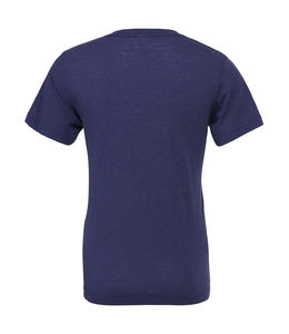 T-shirt triblend col v personnalisé | Castor Navy Triblend