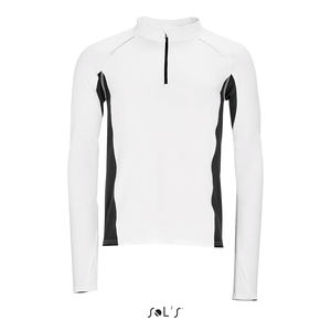 Tee-shirt publicitaire running homme manches longues | Berlin Men Blanc