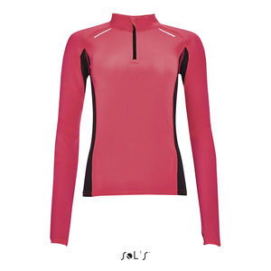 T-shirt personnalisé running femme | Berlin Women Corail fluo