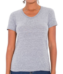 T-shirt publicitaire femme manches courtes | Dicaprio Athletic Grey