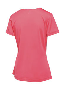 T-shirt publicitaire femme manches courtes réfléchissantes | Torino  Women Hot Pink