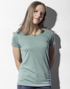 T-shirt publicitaire femme | Nancy Doubledyed Seafoam