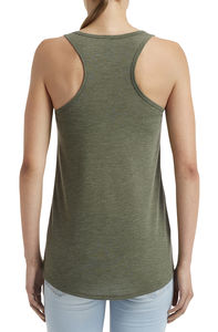 T-shirt publicitaire femme sans manches | Women`s Freedom Tank Heather City Green