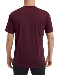 T-shirt publicitaire homme manches courtes | Adult Curve Maroon