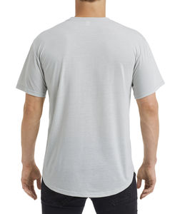 T-shirt publicitaire homme manches courtes | Adult Curve Silver