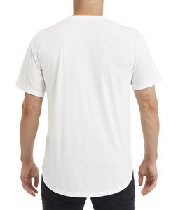 T-shirt publicitaire homme manches courtes | Adult Curve White