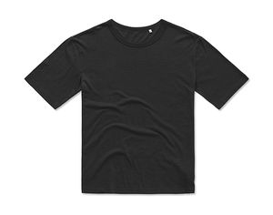 T-shirt publicitaire homme manches courtes | Organic Slub Black Opal