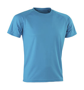 T-shirt publicitaire manches courtes raglan | Aircool Ocean Blue