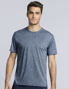 T-shirt homme performance publicitaire | Barkmere Heather Sport Dark Navy