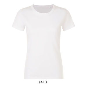 Tee-shirt publicitaire col rond femme | Murphy Women Blanc