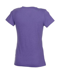 T-shirt publicitaire femme manches courtes col en v | Lisa V-neck Women Purple Heather