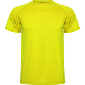 T-shirt publicitaire sport | Montercarlo Jaune fluo