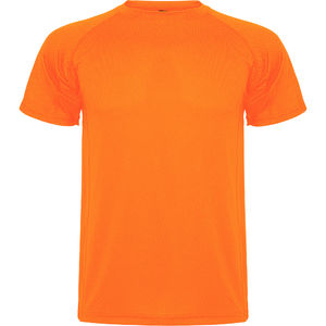 T-shirt publicitaire sport | Montercarlo Orange fluo