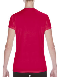 T-shirt femme performance publicitaire | Amos Sport Scarlet Red