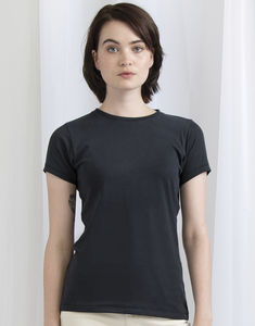 T-shirt publicitaire femme manches courtes | Abbott Dark Navy