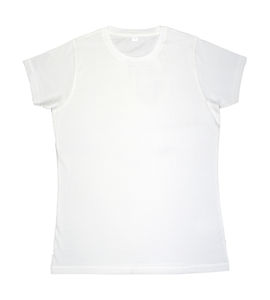 T-shirt publicitaire femme manches courtes | Abbott Pure White