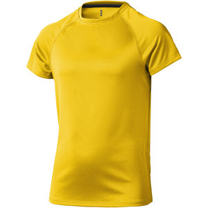 T-shirt publicitaire cool fit manches courtes pour enfants Niagara Jaune