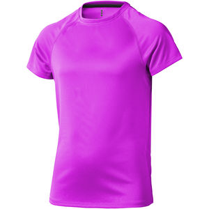 T-shirt publicitaire cool fit manches courtes pour enfants Niagara Neon pink