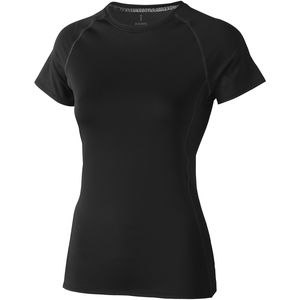 T-shirt publicitaire cool fit manches courtes pour femmes Kingston Noir