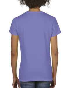 T-shirt publicitaire femme manches courtes col en v | Jean-Drapeau Violet