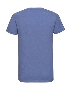 T-shirt homme col v hd publicitaire | Fahd Blue Marl