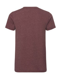 T-shirt homme col v hd publicitaire | Fahd Maroon Marl