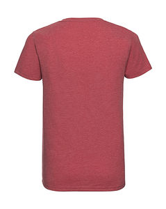 T-shirt homme col v hd publicitaire | Fahd Red Marl