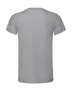 T-shirt homme col v hd publicitaire | Fahd Silver Marl