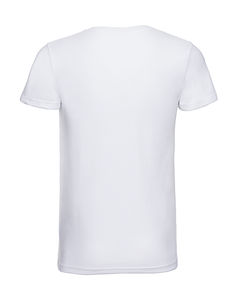 T-shirt homme col v hd publicitaire | Fahd White