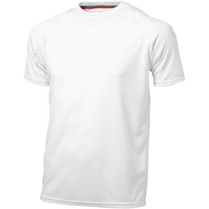 T-shirt publicitaire cool fit manches courtes pour hommes Serve Blanc