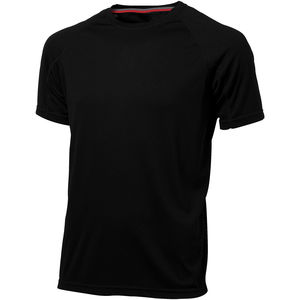 T-shirt publicitaire cool fit manches courtes pour hommes Serve Noir