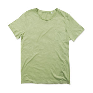 T-shirt personnalisé homme manches courtes | Shawn Oversized Crew Neck Powder Green