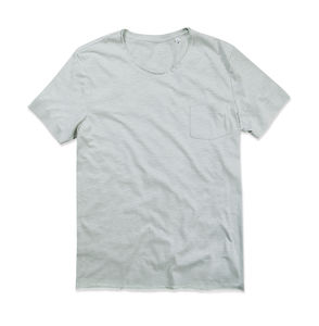 T-shirt personnalisé homme manches courtes | Shawn Oversized Crew Neck Powder Grey